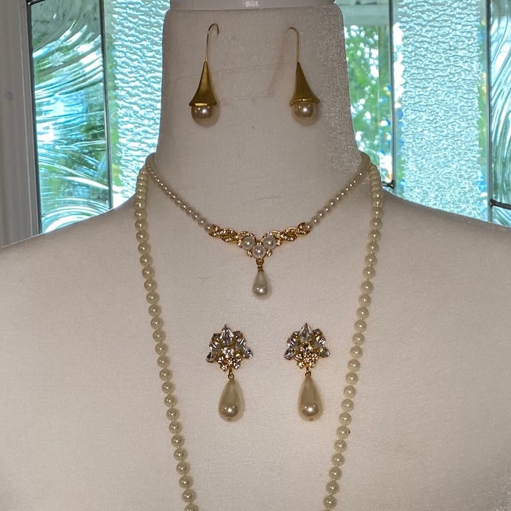 Necklaces and earrings
